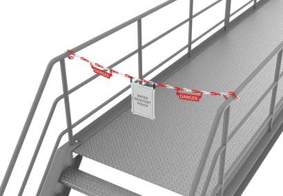 Safety barricade access prevention