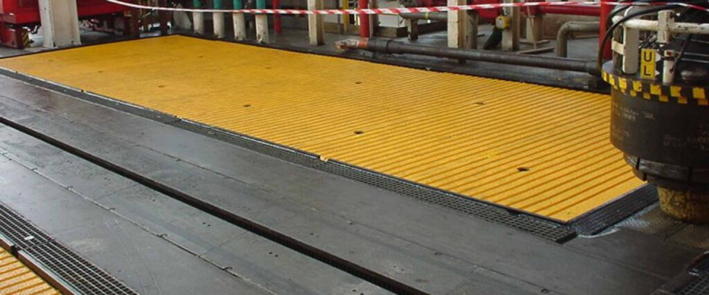 Setback platform safety and anti slip mat