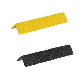Ladder rung cover diamond in black+yellow, size 25mmx300-500mm.