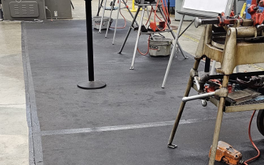 walkway covers in nuclear plant facility